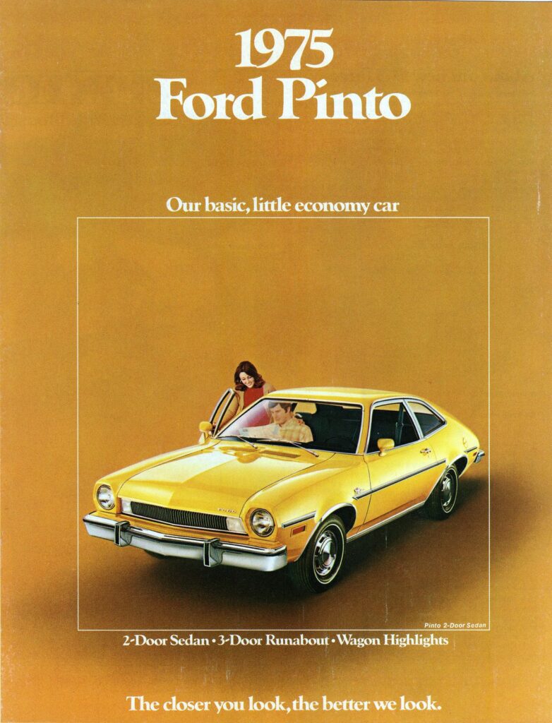 Publicité pour la voiture Ford Pinto